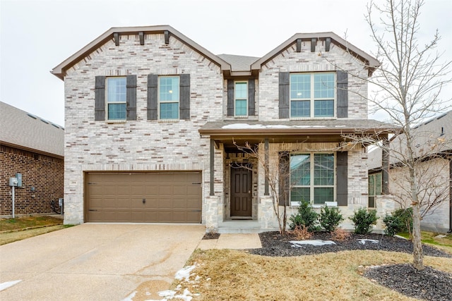 view of front of home featuring a garage