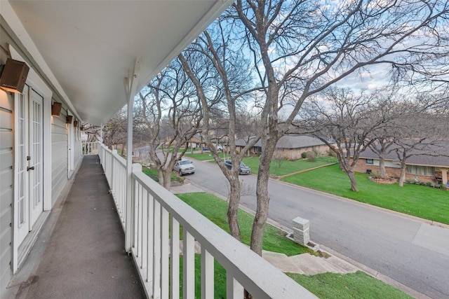 view of balcony