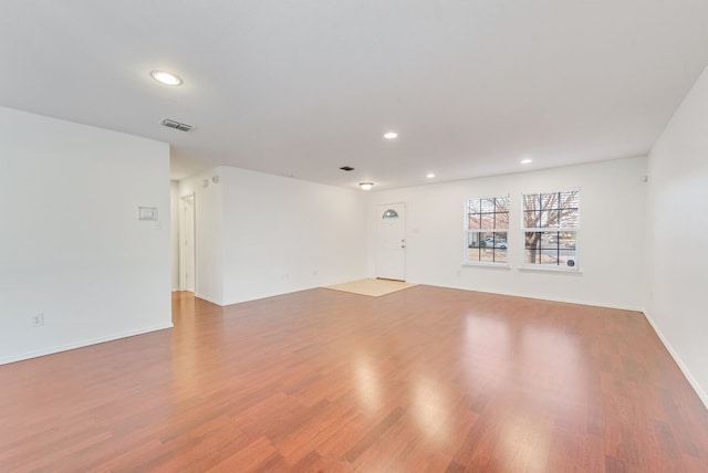 empty room featuring light hardwood / wood-style floors