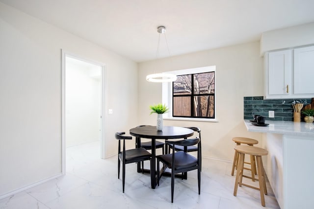 view of dining area