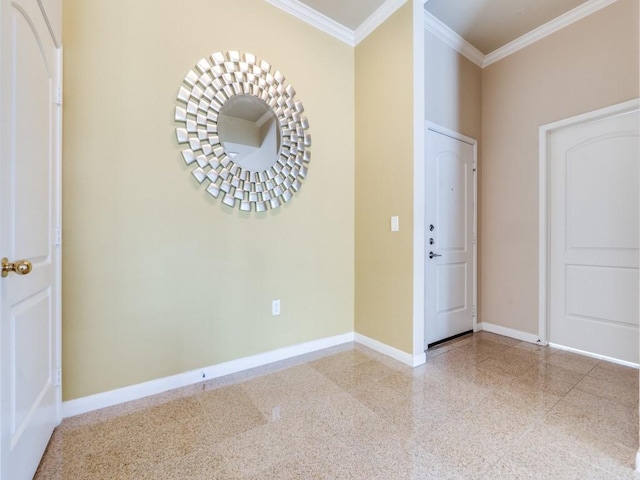 foyer entrance with ornamental molding