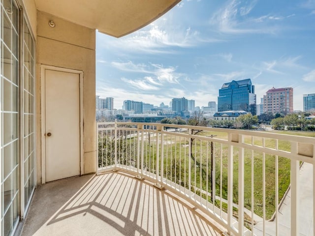 view of balcony