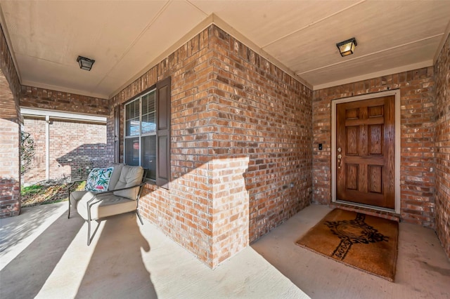 property entrance with a porch