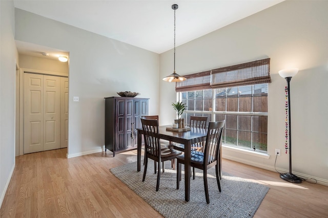 dining room featuring light hardwood / wood-style flooring