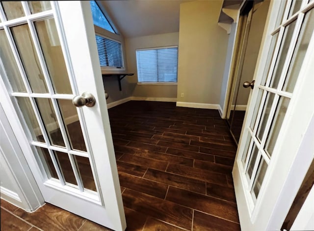 interior space with french doors