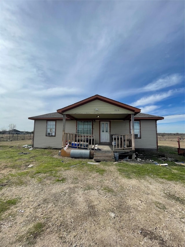 view of front of home