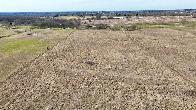 bird's eye view featuring a rural view