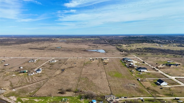 drone / aerial view featuring a rural view