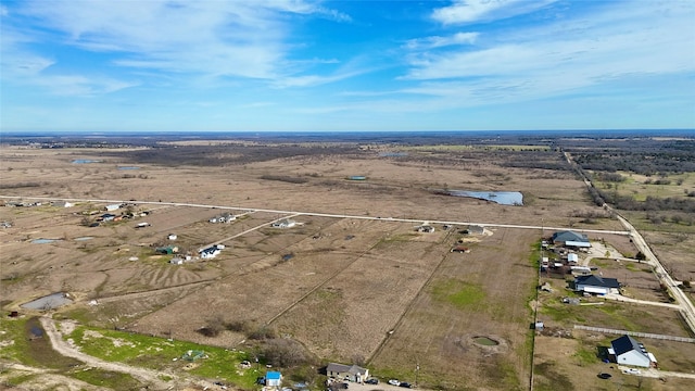 drone / aerial view with a rural view