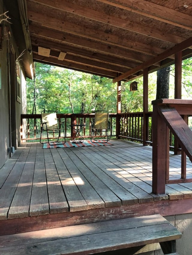 view of wooden terrace