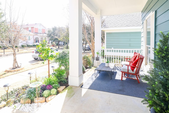 view of patio / terrace with covered porch