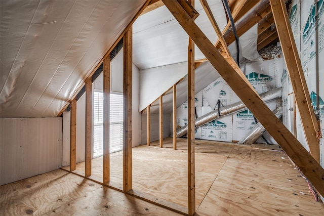 view of attic