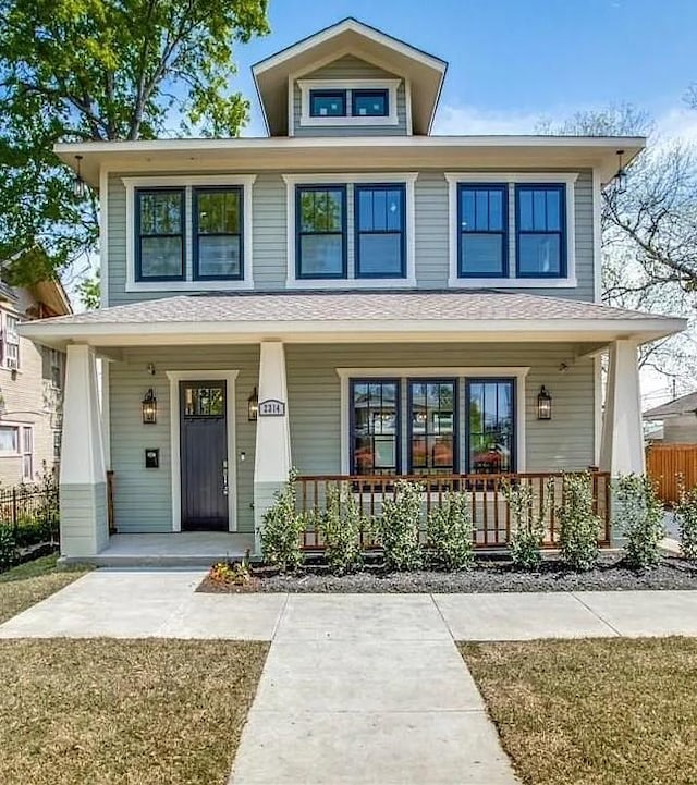 view of front of house with a porch