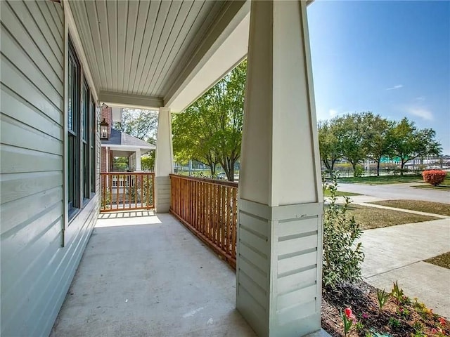 balcony with a porch