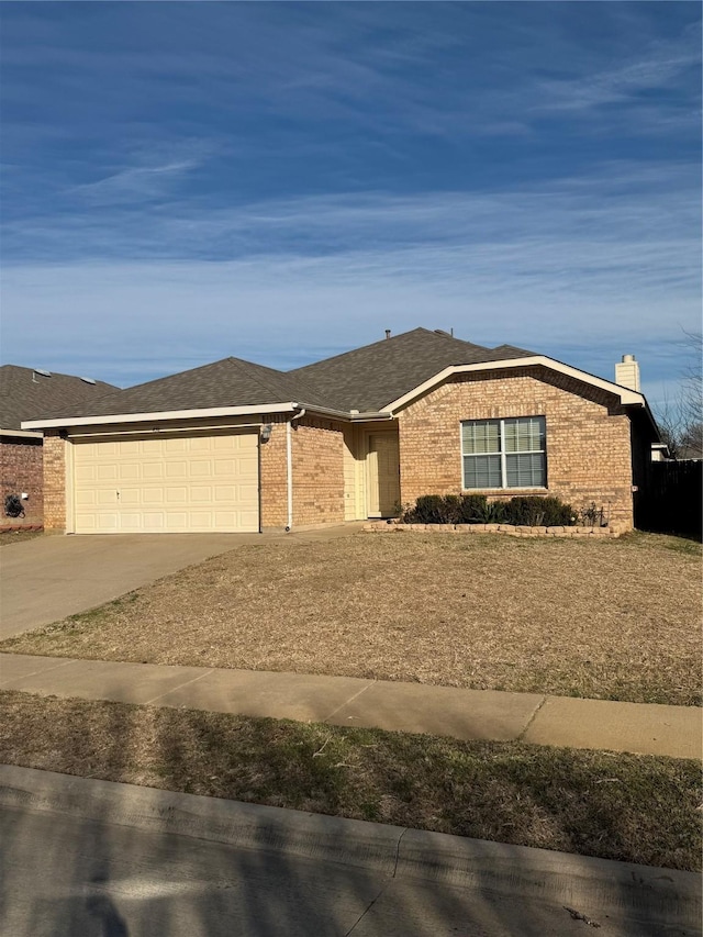 ranch-style house with a garage