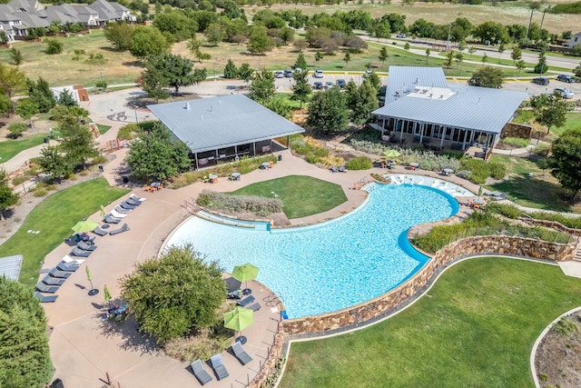 view of pool with a patio