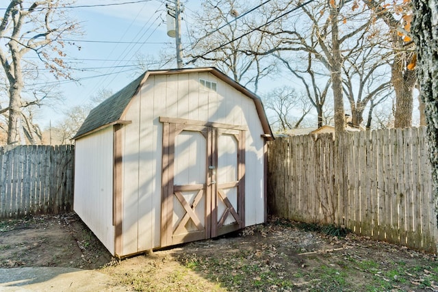 view of outdoor structure