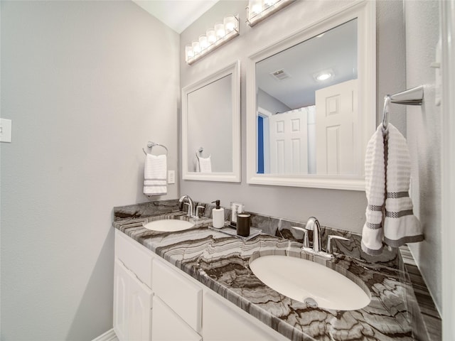 bathroom featuring vanity