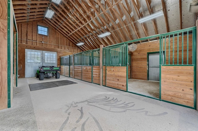 view of horse barn