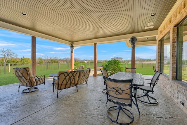 view of patio / terrace with outdoor lounge area