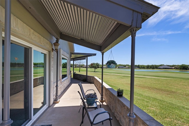 view of patio with covered porch