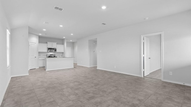 view of unfurnished living room