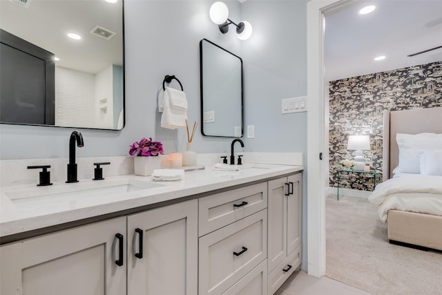 bathroom featuring vanity