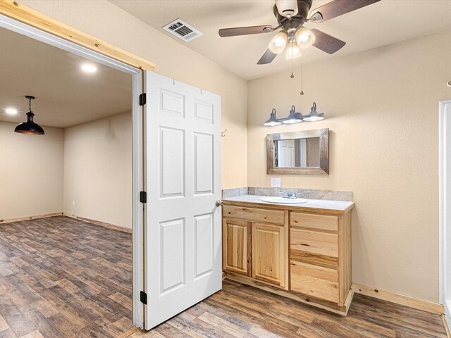 empty room with dark hardwood / wood-style flooring