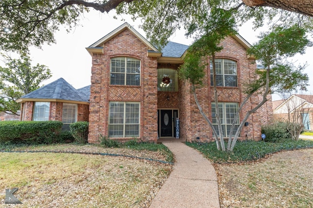 front of property with a front yard