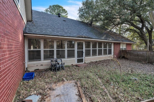 view of rear view of property