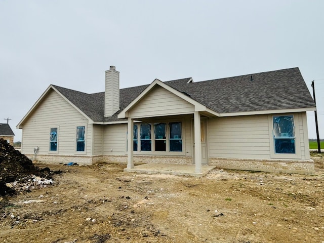 view of rear view of property