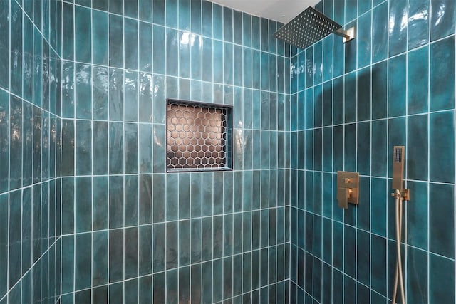 bathroom with a shower