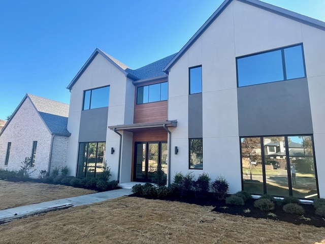 view of contemporary house