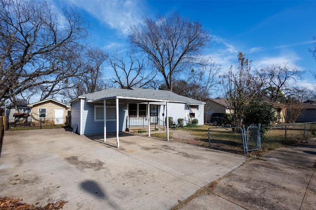 view of ranch-style house