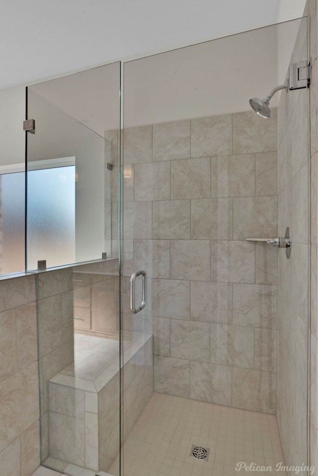 bathroom with walk in shower