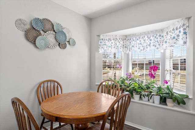 view of dining room