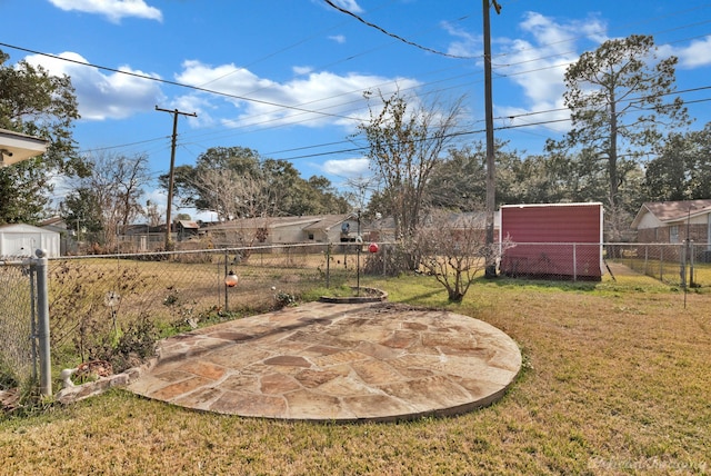 view of yard with a patio