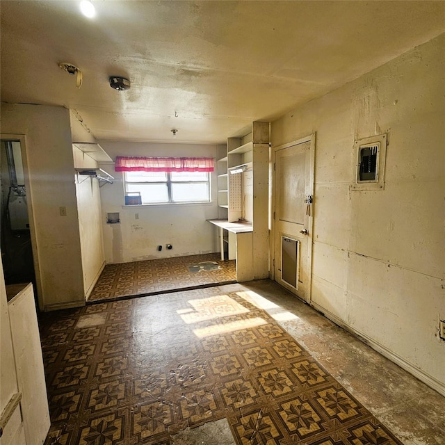 spare room with electric panel