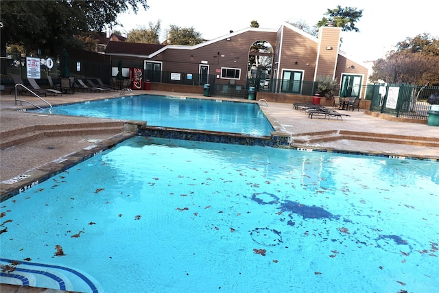 view of pool with a patio