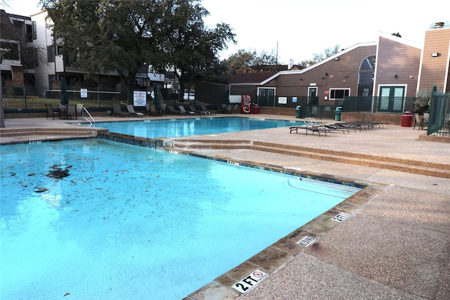 view of pool with a patio