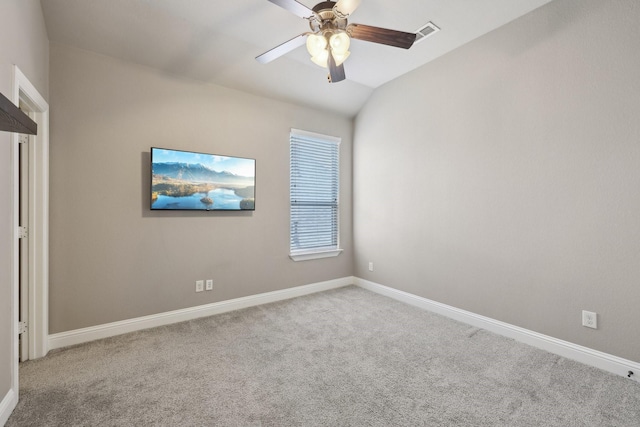 1776 Halifax St, Roanoke, TX 76262 - unfurnished bedroom featuring carpet, baseboards, a ceiling fan, and lofted ceiling