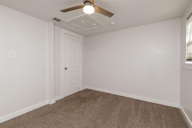 unfurnished room with carpet floors