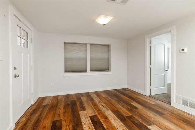 entryway featuring dark hardwood / wood-style flooring