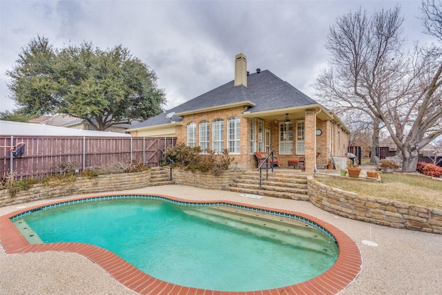 view of pool with a patio