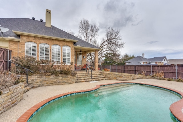 view of pool with a patio area