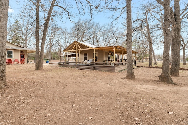 exterior space with covered porch