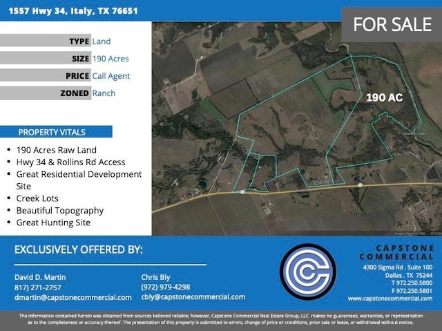 TBD State Highway 34, Italy TX, 76651 land for sale