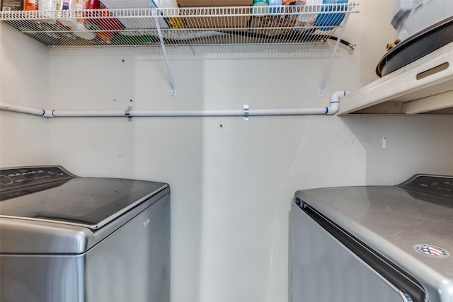 laundry area featuring separate washer and dryer