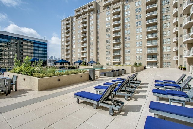 exterior space with a patio area