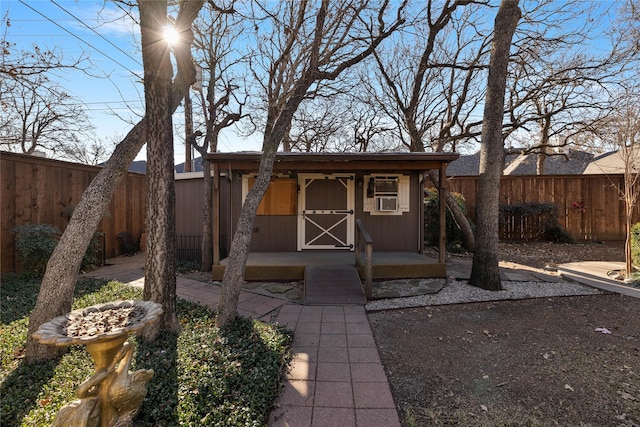 705 Parkridge Blvd, Burleson, TX 76028 - view of front of property with an outbuilding and a fenced backyard